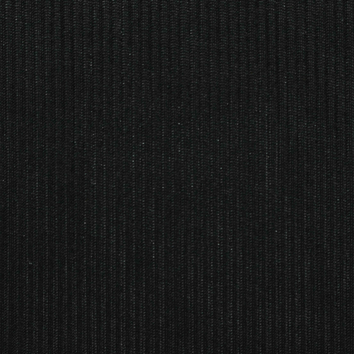 Polyester Stretch Rib Knit Fabric, 125 gsm, 150 cm — Black