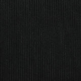 Polyester Stretch Rib Knit Fabric, 125 gsm, 150 cm — Black