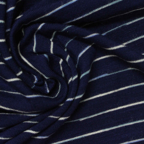 White Stripes Knit, Viscose