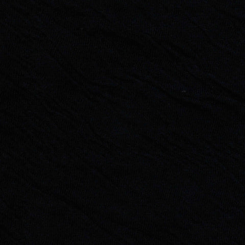 Jacquard Polyester Viscose Stretch Crepe Fabric, 240 gsm, 160 cm — Black