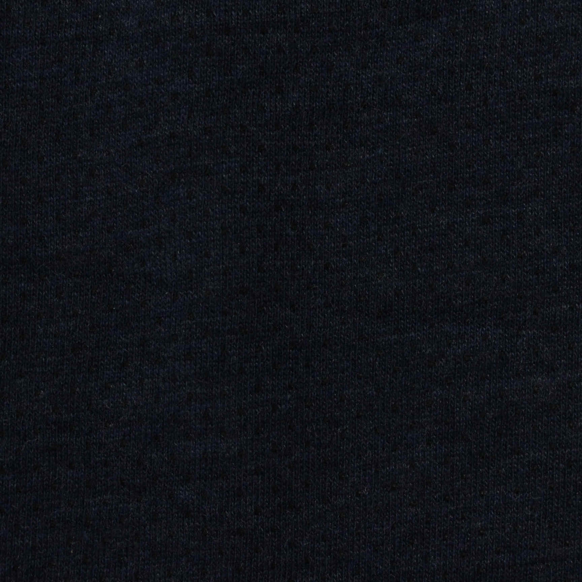 Navy Heathered-Marl Birdseye Knit, Poly-Cotton