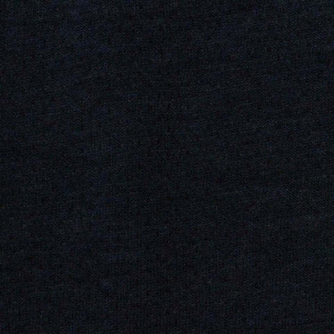 Navy Heathered-Marl Birdseye Knit, Poly-Cotton