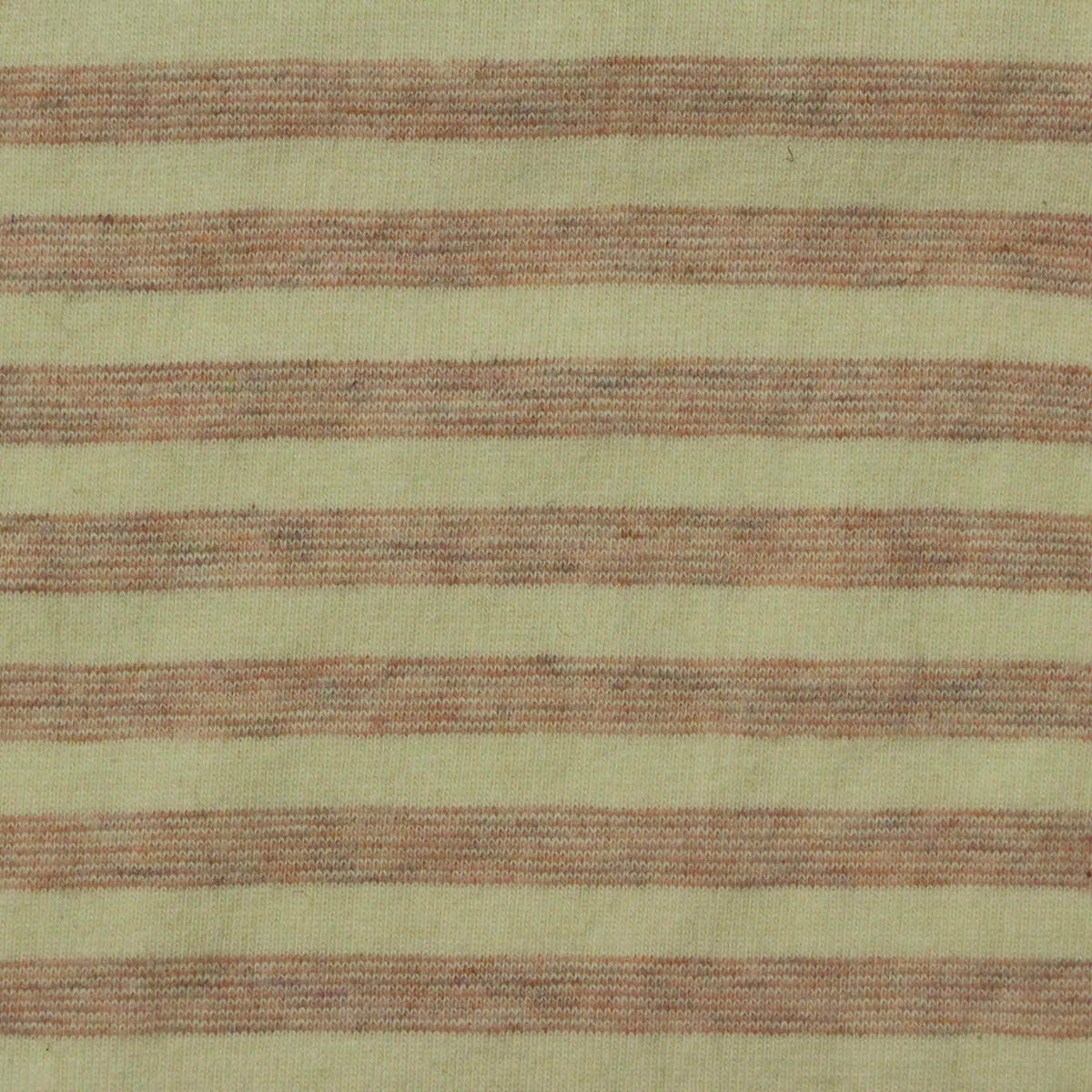 Light Green Horizontal-Stripe Jersey Knit, Cotton