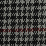 Black Houndstooth Interlock Knit, Polyester