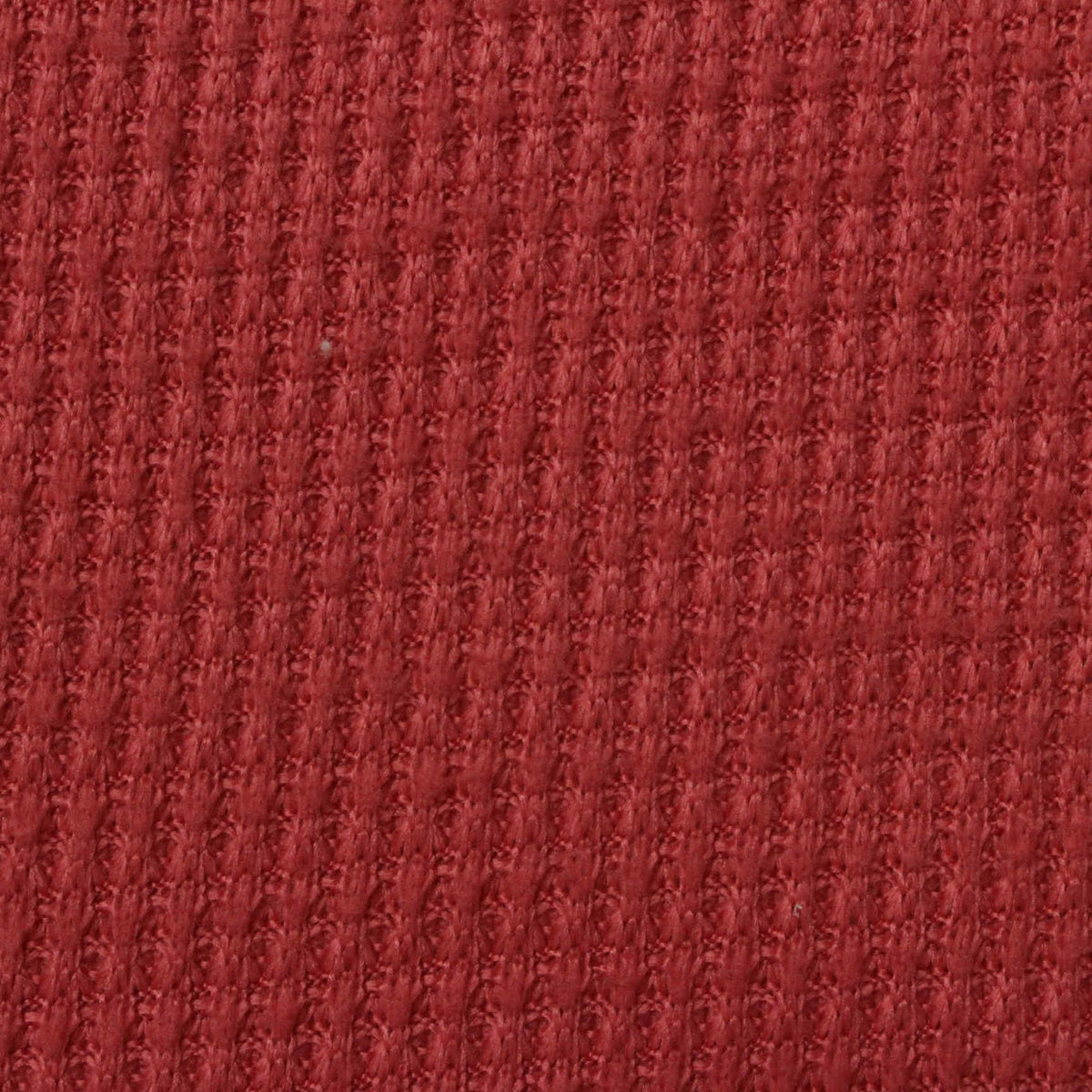 Red Textured Waffle Knit, Polyester