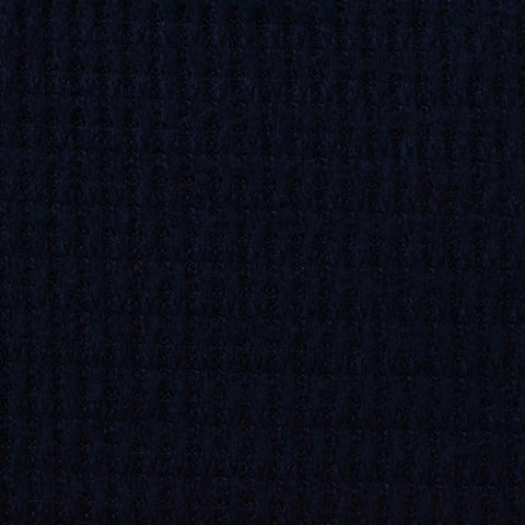 Polyester Stretch Waffle Knit Fabric, 180 gsm, 150 cm — Navy