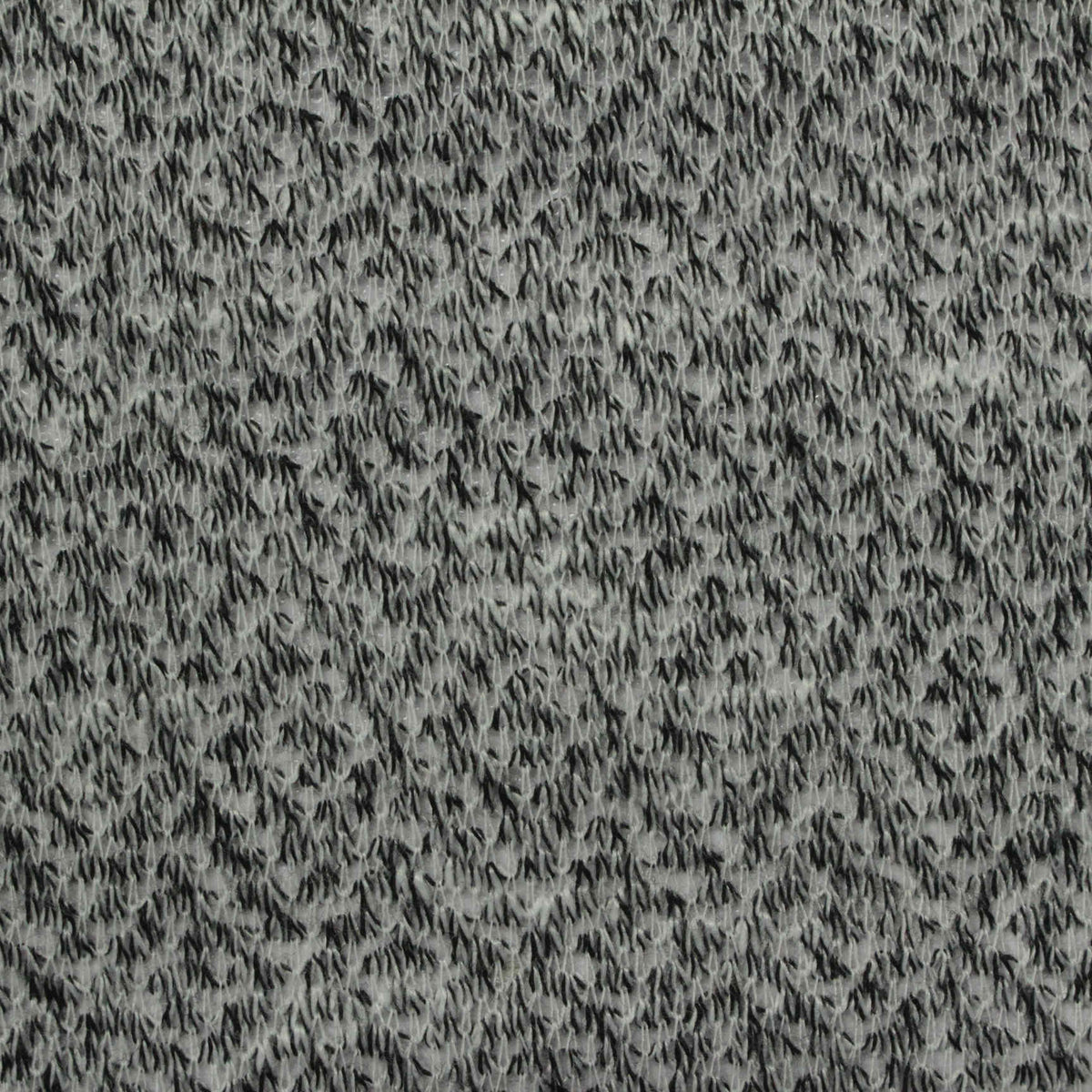 Black Marl Jersey Knit, Poly-Viscose, 120 gsm, 164 cm