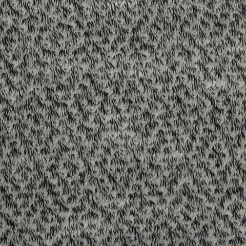 Black Marl Jersey Knit, Poly-Viscose, 120 gsm, 164 cm