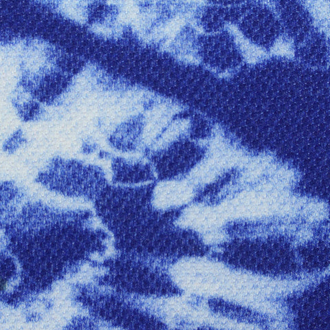 Blue Abstract Knit, Poly-Viscose