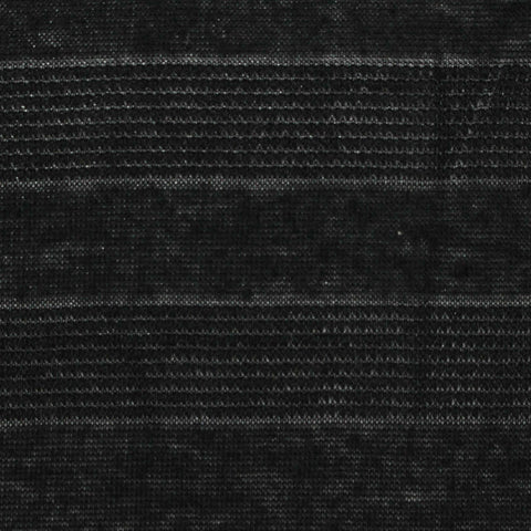 Jacquard Polyester Cotton Knit Fabric, 130 gsm, 163 cm — Black