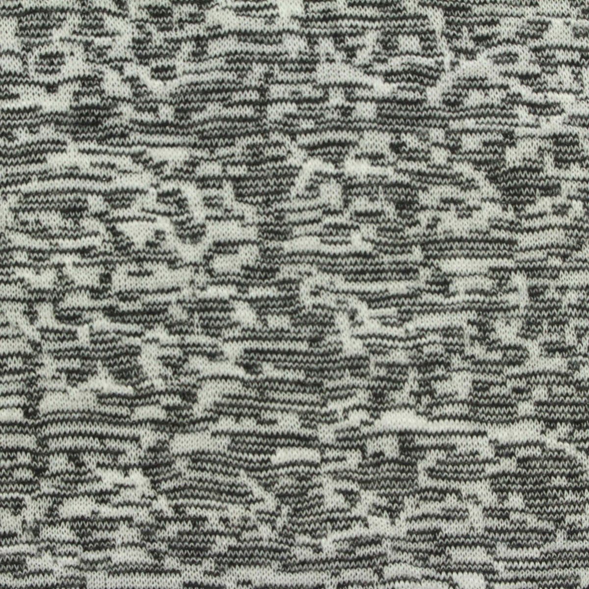 Black Marl Interlock Knit, Polyester, 230 gsm