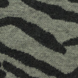 Dark Grey Zebra Interlock Knit, Cotton-Poly