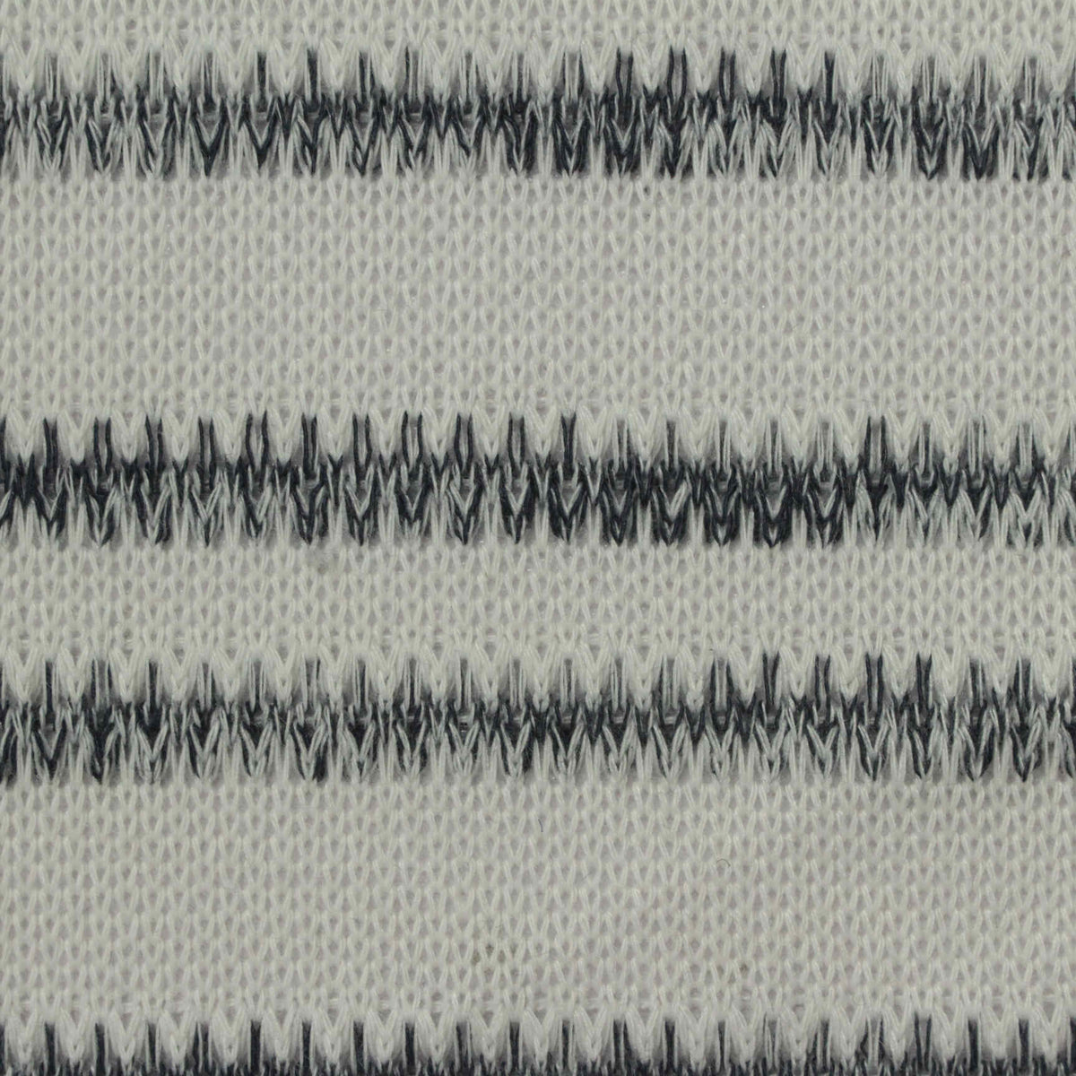Light Grey Horizontal-Stripe Jersey Knit, Poly-Viscose, 250 gsm