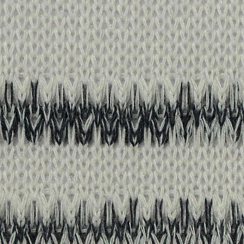 Light Grey Horizontal-Stripe Jersey Knit, Poly-Viscose, 250 gsm