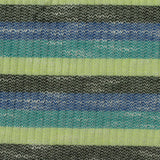 Lime Horizontal-Stripe Rib Knit, Viscose-Poly