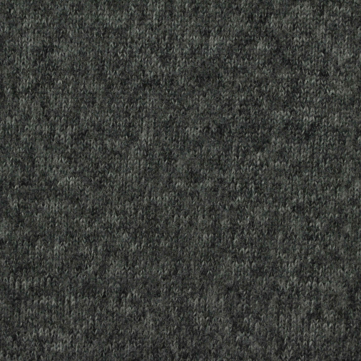 Dark Grey Heathered-Marl Chunky Knit, Polyester, 250 gsm