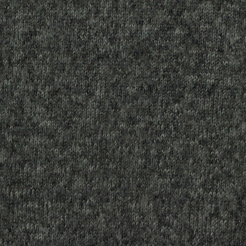 Dark Grey Heathered-Marl Chunky Knit, Polyester, 250 gsm