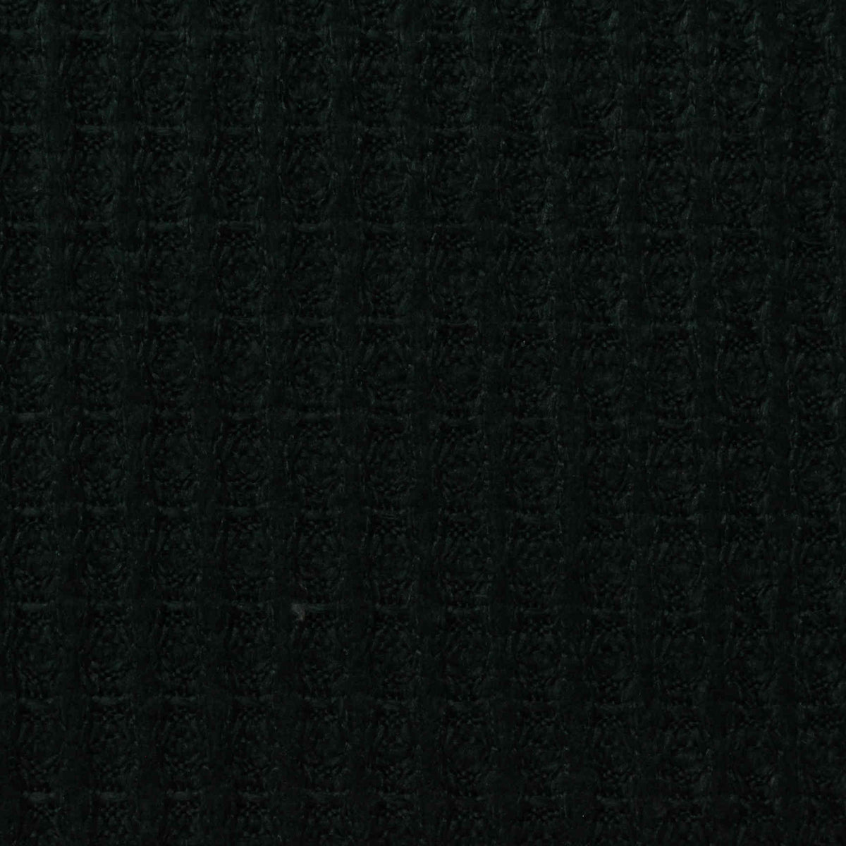 Black Tone-on-Tone Waffle Knit, Polyester