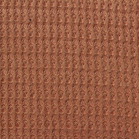 Polyester Stretch Waffle Knit Fabric, 180 gsm, 150 cm — Brown