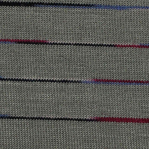 Grey Horizontal-Stripe Knit, Viscose, 160 gsm
