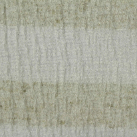 Cream Horizontal-Stripe Jersey Knit, Viscose-Poly, 195 gsm