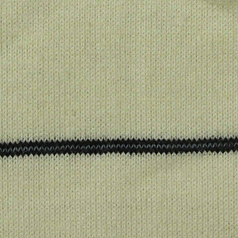 Black Horizontal-Stripe Jersey Knit, Cotton, 195 gsm, 178 cm