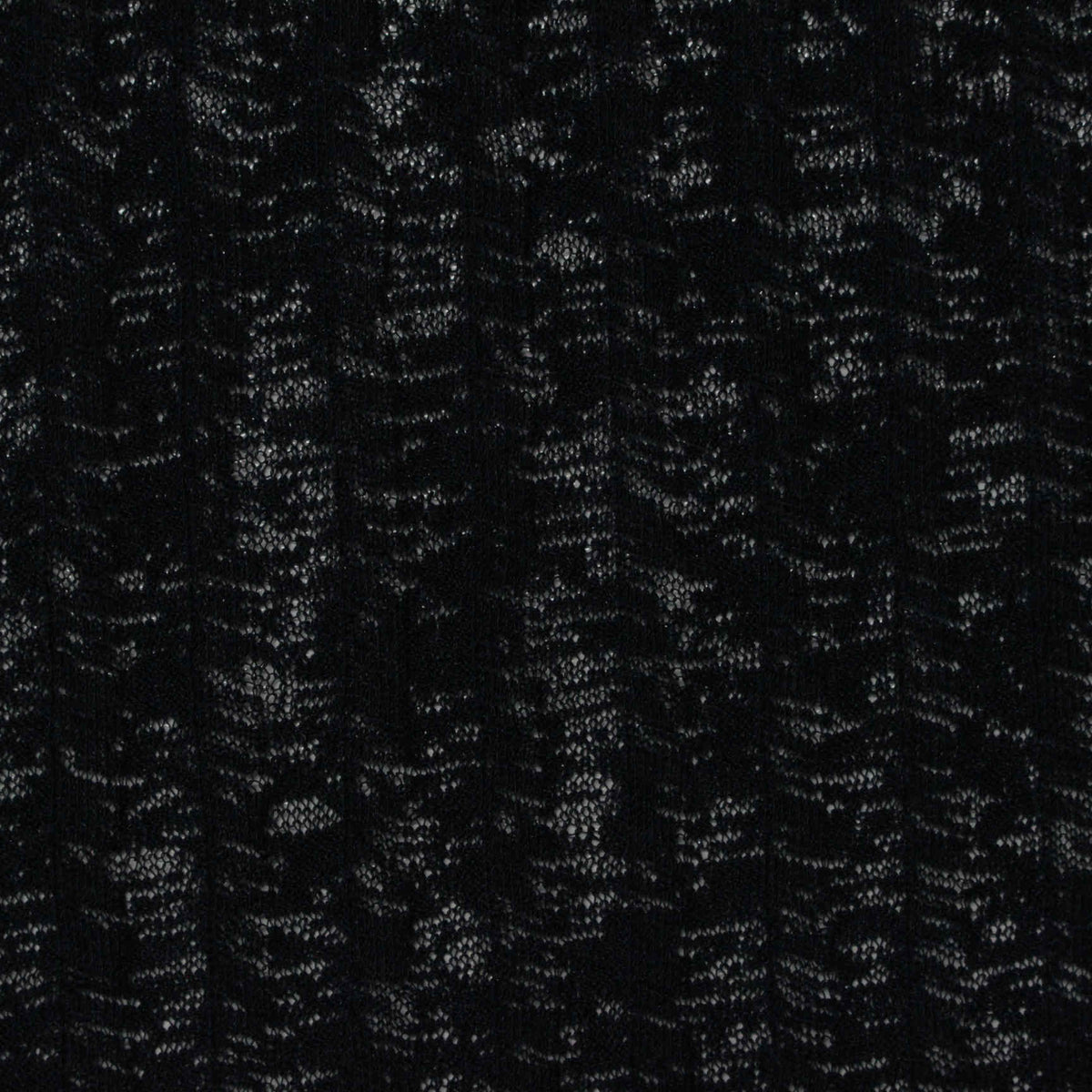 100% Polyester Rib Knit Fabric, 85 gsm, 123 cm — Black