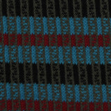 Black Horizontal-Stripe Jersey Knit, Cotton-Poly