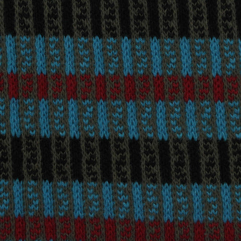 Black Horizontal-Stripe Jersey Knit, Cotton-Poly, 220 gsm, 146 cm