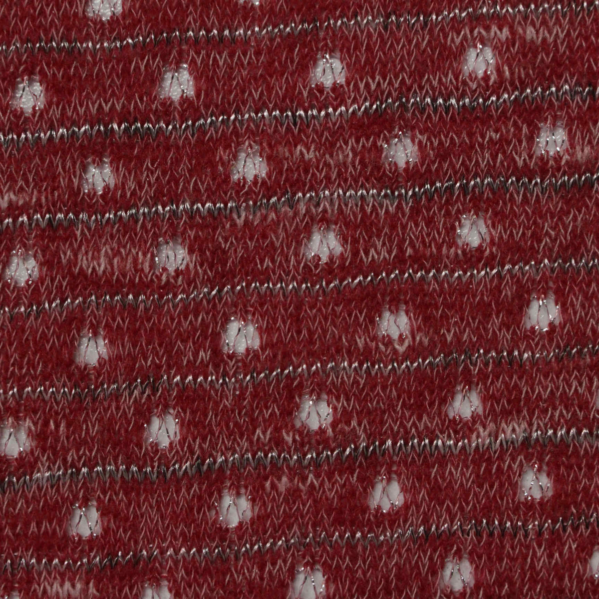 Red Dots Chunky Knit, Polyester, 130 gsm