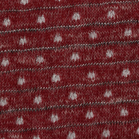Red Dots Chunky Knit, Polyester, 130 gsm