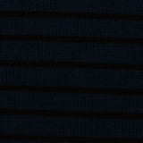 Dark Blue Horizontal-Stripe Rib Knit, Viscose