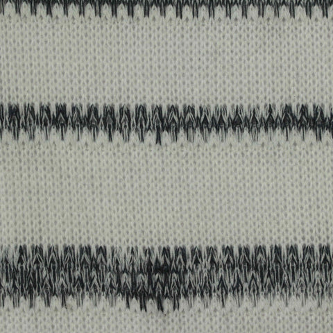 Striped Polyester Stretch Jersey Knit Fabric, 250 gsm, 148 cm — Grey