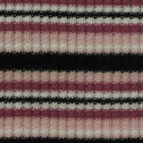 Black Horizontal-Stripe Rib Knit, Cotton — texture