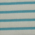 Blue Horizontal-Stripe Knit, Poly-Viscose, 225 gsm