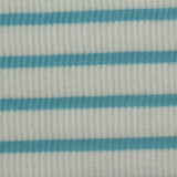 Blue Horizontal-Stripe Knit, Poly-Viscose