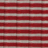 Red Horizontal-Stripe Rib Knit, Poly-Viscose — texture