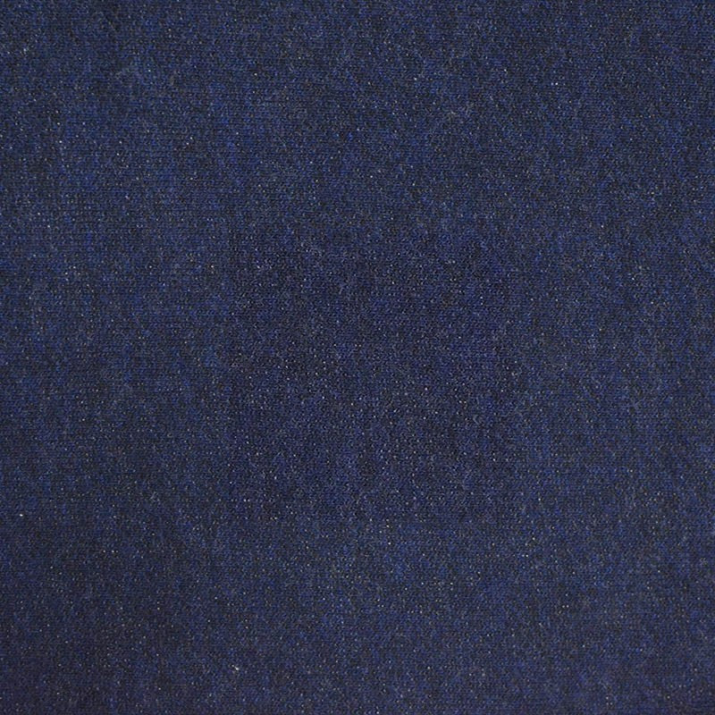 Dark Blue Marl French Terry, Poly-Cotton, 249 gsm