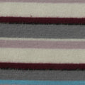 Striped Brushed Viscose Polyester Stretch Jersey Knit Fabric, 205 gsm, 154 cm — Multi