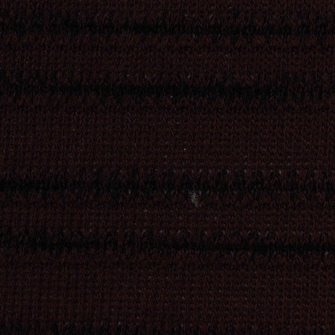 Striped Polyester Viscose Stretch Chunky Knit Fabric, 270 gsm, 147 cm — Brown