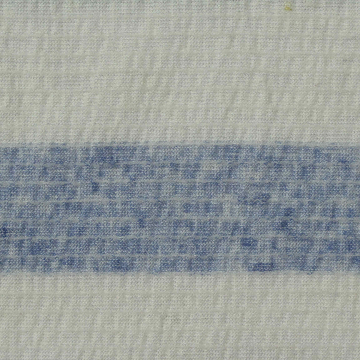 Blue Horizontal-Stripe Crepe, Poly-Viscose