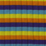 Purple Horizontal-Stripe Jersey Knit, Viscose
