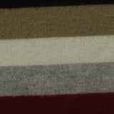 Black Horizontal-Stripe Jersey Knit, Poly-Viscose