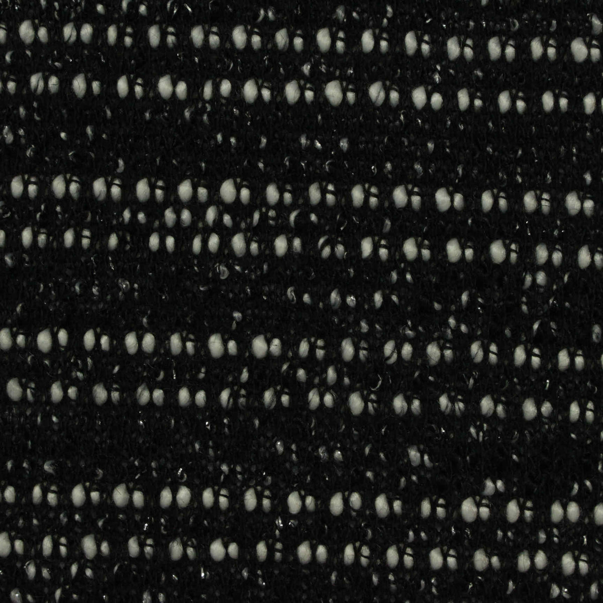 Black Dots Chunky Knit, Polyester, 320 gsm