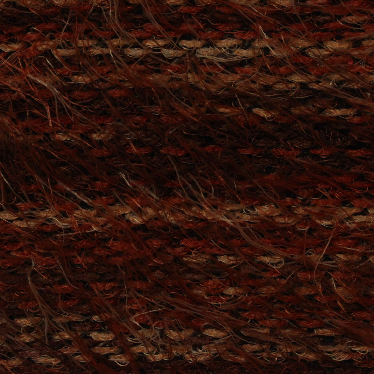Dark Brown Horizontal-Stripe Knit, Polyester