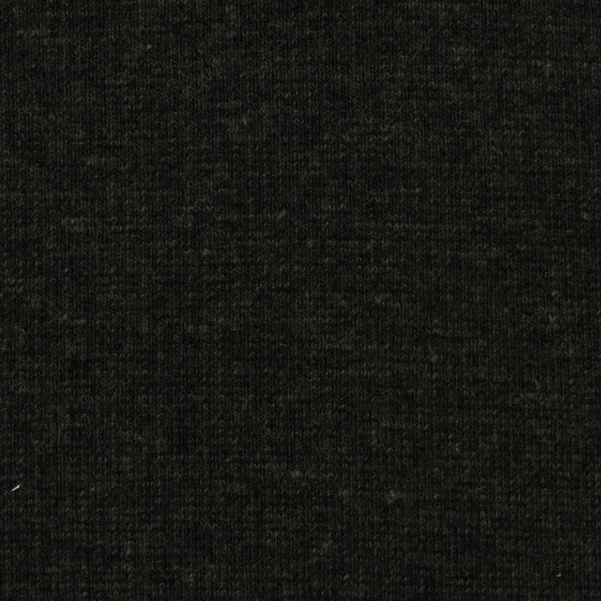 Dark Grey Marl Rib Knit, Poly-Cotton, 367 gsm