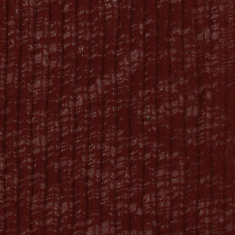 Jacquard 100% Polyester Rib Knit Fabric, 134 gsm — Red