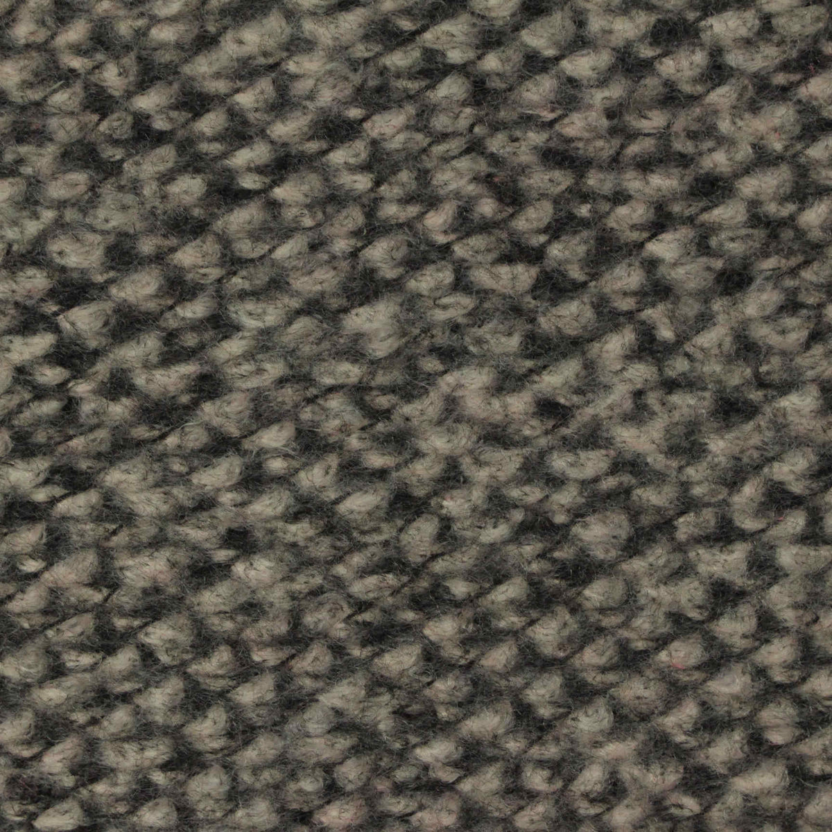 Dark Grey Heather Chunky Knit, Polyester, 300 gsm