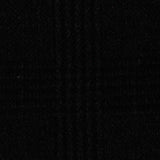 Plaid Viscose Nylon Blend Stretch Knit Fabric, 400 gsm — Black