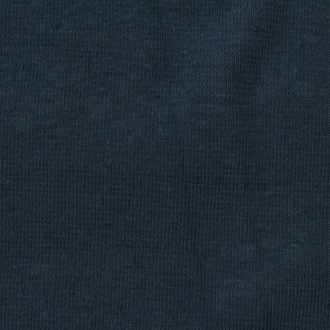 Polyester Cotton Stretch Rib Knit Fabric, 425 gsm — Navy